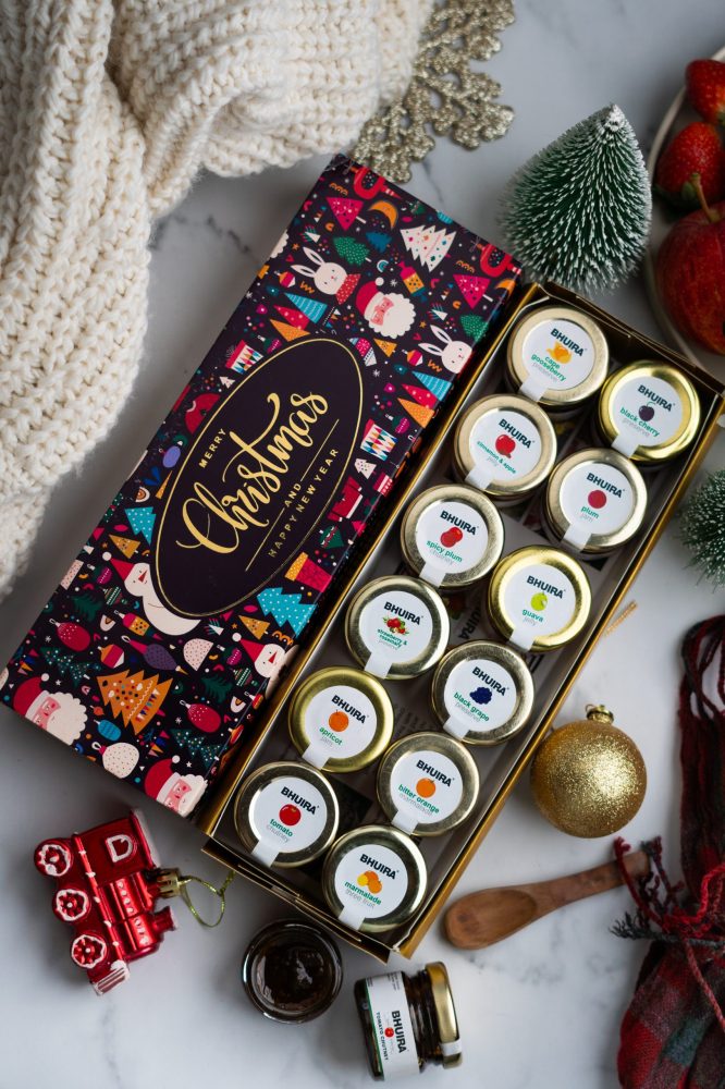 Christmas Gift box of assorted Jams & Marmalade. Pack of 12 bottles